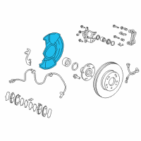 OEM Honda Splash Guard, Front Diagram - 45255-TLA-A01