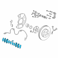 OEM Honda CR-V Pad Set, Front Diagram - 45022-TLA-A01