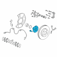 OEM 2021 Honda CR-V Hub Assembly, Front Diagram - 44600-TLA-A00