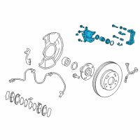 OEM 2018 Honda CR-V Caliper Sub-Assembly, Right Front Diagram - 45018-TLA-A01