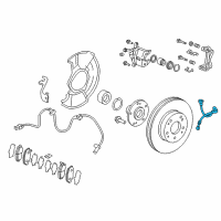 OEM 2017 Honda CR-V Hose Set, Right Front Brake Diagram - 01464-TLA-A00