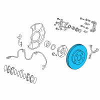 OEM 2018 Honda Accord Disk, Front Brake Diagram - 45251-TVC-A00