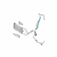 OEM 2009 Nissan Rogue Hose - Radiator To Oil Cooler Diagram - 21635-JG30B