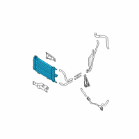 OEM 2012 Nissan Rogue Cooler Assembly-Oil Diagram - 21606-JM01A