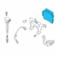 OEM 2020 Hyundai Accent Engine Control Module Unit Diagram - 39100-2M012