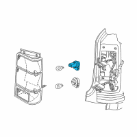 OEM Lincoln Navigator Tail Light Sockets Diagram - 1L3Z13411LA