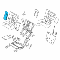 OEM 2012 Lincoln MKX Armrest Assembly Diagram - BA1Z-7867112-AB