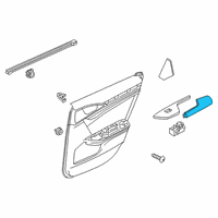 OEM 2019 Honda Civic Armrest Assy., L. RR. Door Lining *NH900L* (DEEP BLACK) Diagram - 83754-TGG-A01ZB