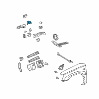 OEM Toyota Camry Support Diagram - 53704-33020