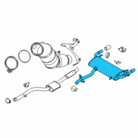 OEM 2019 BMW X3 Rear Exhaust Flap Muffler Diagram - 18-30-8-488-033