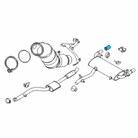 OEM 2021 BMW X3 Tailpipe Trim, Chrome Diagram - 18-30-8-658-210