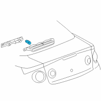 OEM GMC Sierra 2500 Cargo Lamp Bulb Diagram - 9437173