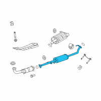 OEM Honda CR-V Pipe B, Exhuast Diagram - 18220-SXS-A11