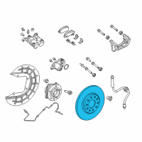 OEM 2016 Jeep Renegade Rear Brake Rotor Diagram - 68335207AA