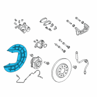 OEM 2020 Jeep Renegade Shield-Brake Diagram - 68401299AA