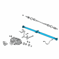 OEM 2007 Acura RDX Shaft Assembly, Propeller Diagram - 40100-STK-A02