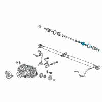 OEM Acura TL Boot Set, Inboard Diagram - 42017-STK-A02