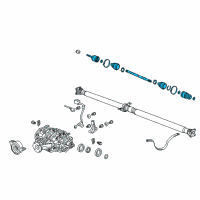 OEM 2012 Acura RDX Driveshaft Assembly, Passenger Side Diagram - 42310-STK-A02