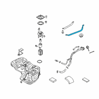 OEM 2019 Hyundai Santa Fe Band Assembly-Fuel Tank LH Diagram - 31210-S2000