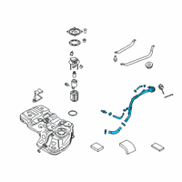 OEM 2022 Hyundai Palisade Filler Neck & Hose Assembly Diagram - 31030-S8550