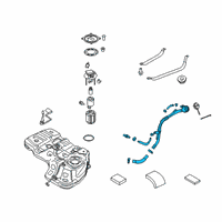 OEM Hyundai Palisade Filler Neck & Hose Assembly Diagram - 31030-S8550