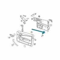 OEM 2008 Pontiac G6 Sealing Strip Asm-Front Side Door Window Inner Diagram - 25854094