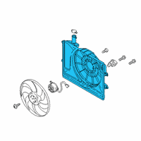 OEM 2020 Hyundai Kona SHROUD-Radiator Diagram - 25350-J9200