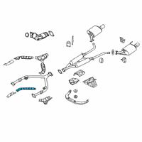 OEM 2007 Infiniti G35 INSULATOR-Heat, Exhaust Tube Front Lower Diagram - 20511-JK02A