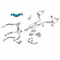 OEM 2015 Infiniti QX70 Three Way Catalytic Converter Diagram - B08B2-6WY0A