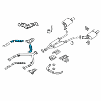 OEM 2014 Infiniti Q70 INSULATOR-Heat, Front Tube Upper Diagram - 20516-JK02A