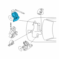 OEM 2005 Chrysler Sebring Bracket-Engine Mount Diagram - MN101072