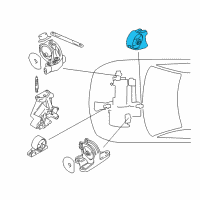 OEM 2005 Chrysler Sebring Bracket-Engine Roll DAMPENER Diagram - MR272206