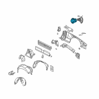 OEM Ford Thunderbird Fuel Pocket Diagram - 3W6Z-7627936-AA