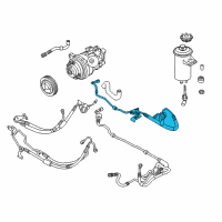 OEM 2007 BMW X5 2Nd Part Adaptive Drive Expansion Hose Diagram - 32-41-6-784-408