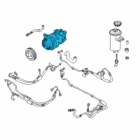 OEM BMW X5 Tandem Pump Diagram - 32-41-6-783-963