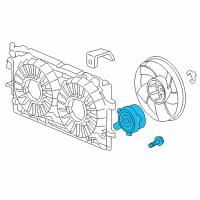 OEM 2014 Chevrolet Impala Limited Fan Motor Diagram - 89018695