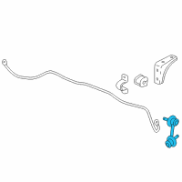 OEM 2015 Honda Civic Link, Left Rear Stabilizer Diagram - 52321-SNA-A01