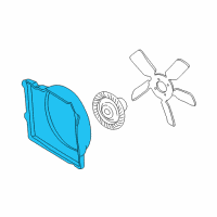 OEM 2004 Jeep Grand Cherokee SHROUD-Fan Diagram - 52079489AB