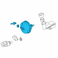 OEM 2002 Toyota Prius Booster Assembly Diagram - 44610-52051