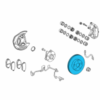 OEM Lexus GS460 Disc, FR LH Diagram - 43516-30041