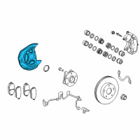 OEM Lexus IS300 Cover, Disc Brake Dust, Front RH Diagram - 47781-30240