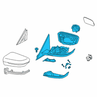 OEM 2020 BMW M340i HEATED OUTSIDE MIRROR, RIGHT Diagram - 51-16-9-854-786