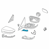 OEM 2021 BMW M340i SET OF MIRROR BASE CAPS Diagram - 51-16-9-464-424