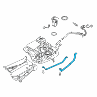 OEM 2012 Ford Edge Tank Strap Diagram - BT4Z-9092-C