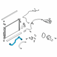 OEM 2014 Ford Focus Upper Hose Diagram - CV6Z-8260-T