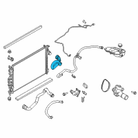 OEM 2016 Ford Focus Lower Hose Diagram - CV6Z-8286-T