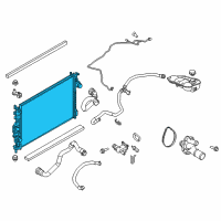 OEM 2014 Ford Focus Radiator Diagram - CV6Z-8005-U