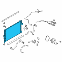 OEM 2013 Ford Focus Radiator Diagram - CV6Z-8005-U