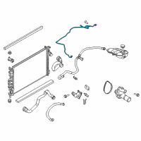 OEM 2017 Ford Focus Overflow Hose Diagram - CV6Z-8B081-U