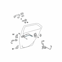 OEM 2010 Toyota Yaris Lock Cable Diagram - 69730-52130